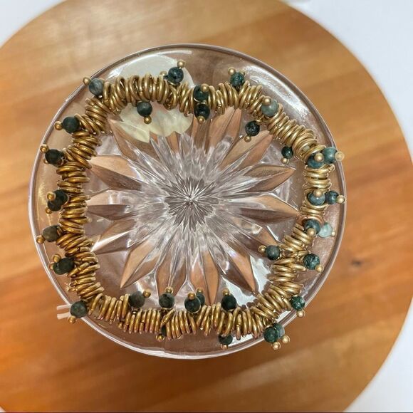 Brass and stone bracelet handcrafted - Picture 11 of 11